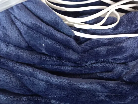 COZEE HOME HEATED NAVY THROW