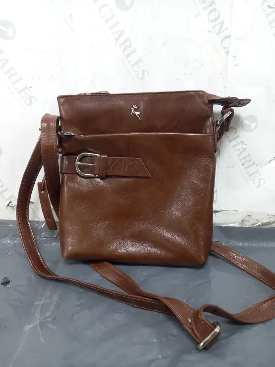 ASHWOOD LEATHER CROSSBODY BAG IN BROWN