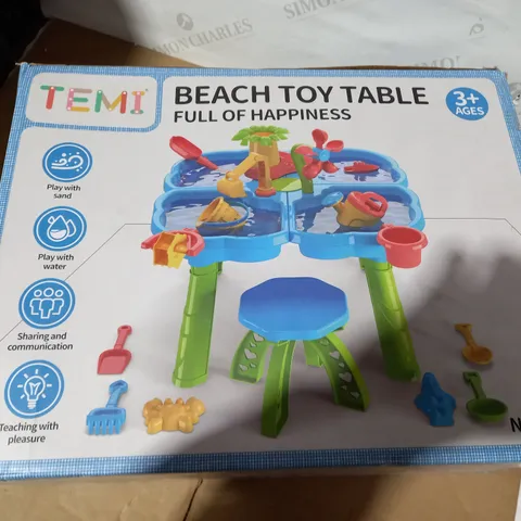 BOXED TEMI BEACH TOY TABLE