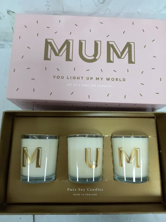 AERY SET OF 3, 80G SOY WAX CANDLES GIFT SET (MUM SET)