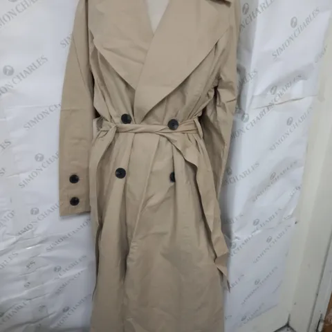 PHASE EIGHT BELTED TRENCH COAT IN SANDY BEIGE SIZE 12