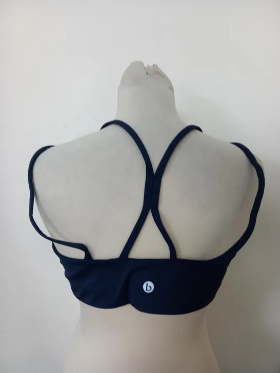 XL COTTON BODY NAVY SPORTS BRA 