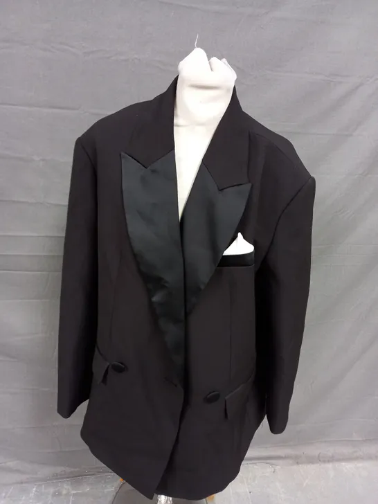 RIVER ISLAND BLACK BLAZER WITH 2 BUTTONS - EUR 34