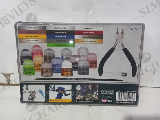 WARHAMMER 40K PAINTS & TOOLS SET