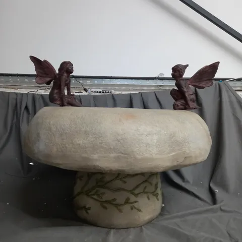 BOXED MY GARDEN STORIES FAIRY GATHERING BIRD BATH