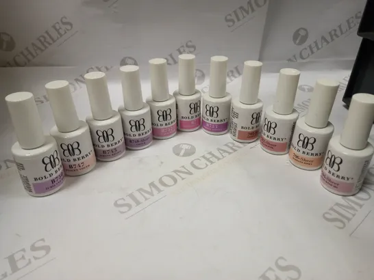 BOLD BERRY GEL POLISH BUMPER COLOUR ASSORTMENT 