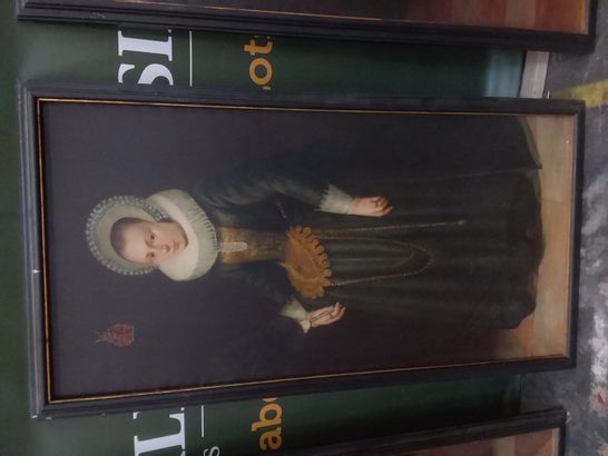 3 ASSORTED TUDOR PORTRAITS ON CANVAS TO INCLUDE; ELIZABETH I AND SIR FRANCIS DRAKE