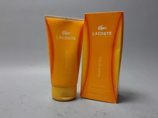 4 BOXED LACOSTE TOUCH OF SUN POUR FEMME BODY LOTION (150ml)