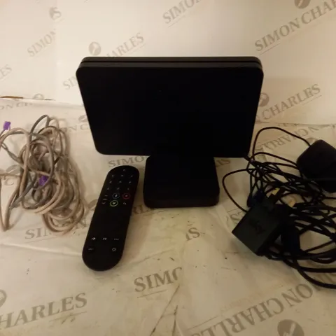 BOXED SKY BOX WITH POWER SUPPLIES, REMOTE CONTROL AND CABLES