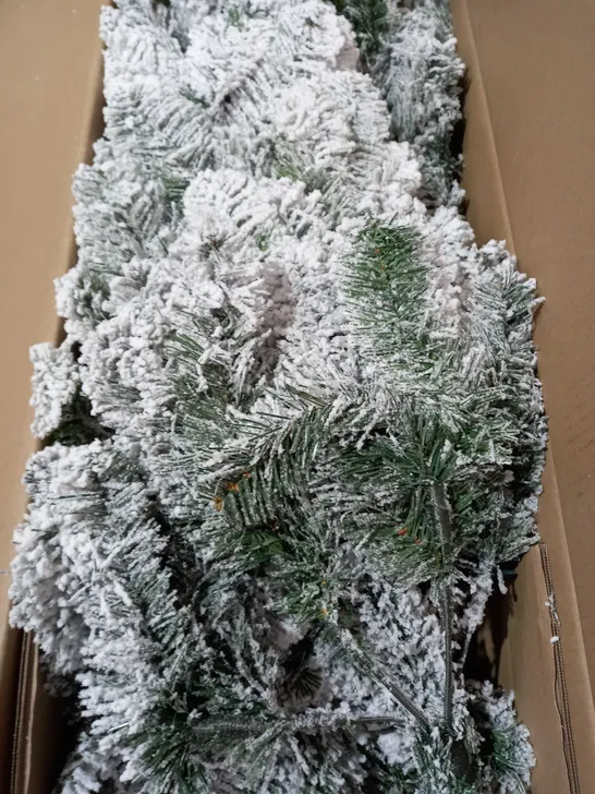 BOXED 7FT FLOCKED EMPEROR TREE - COLLECTION ONLY RRP £139