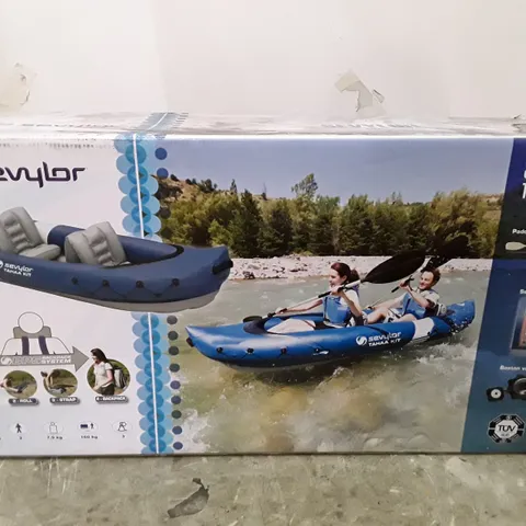 BOXED SEVYLOR TAHAA 2 PERSON INFLATABLE KAYAK KIT