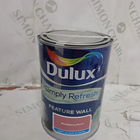 DULUX SIMPLY REFRESH FEATURE WALL MATT PAINT - RASPBERRY DIVA - 1.25L - COLLECTION ONLY 