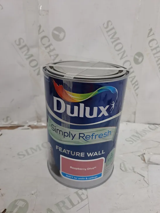 DULUX SIMPLY REFRESH FEATURE WALL MATT PAINT - RASPBERRY DIVA - 1.25L - COLLECTION ONLY 