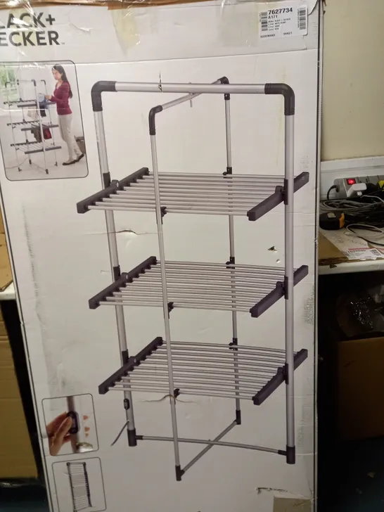 BLACK AND DECKER 3 TIER HEATED AIRER 300W 