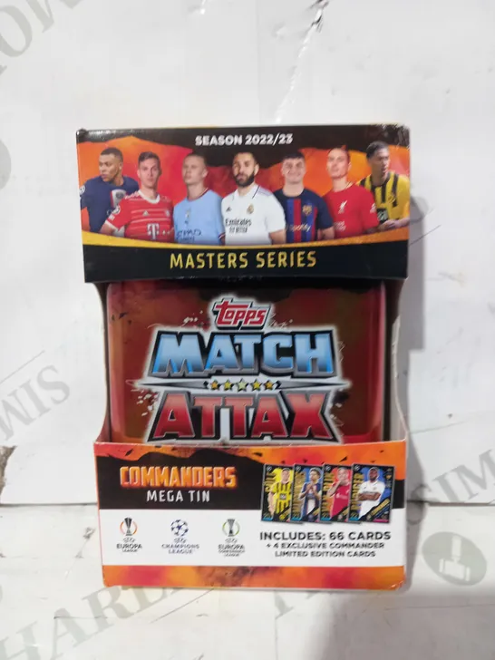 TOPPS MATCH ATTAX MASTERS SERIES COMMANDERS MEGA TIN