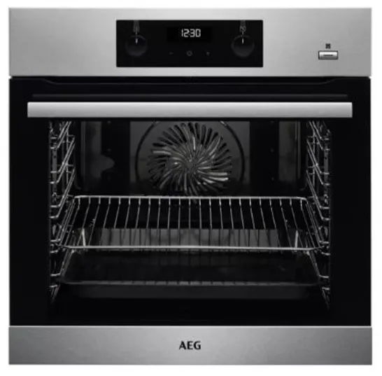 AEG INTEGRATED STEAMBAKE ELECTRIC STEAM OVEN WITH SENSECOOK FOOD PROBE - STAINLESS STEEL Model BES356010M