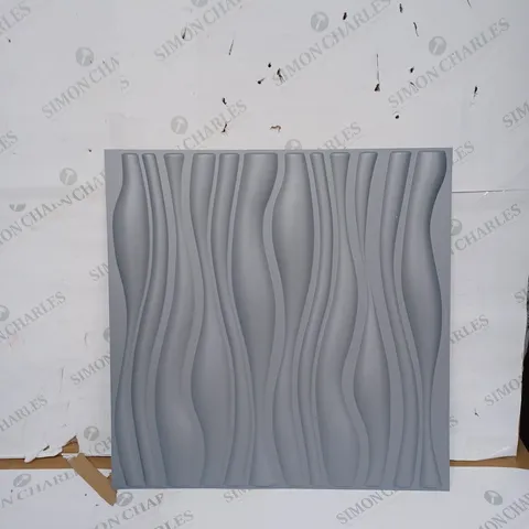 BOXED SEALED ART 3D WALL PANEL IN GREY 12 TILES