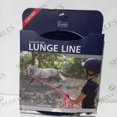 SHIRES LUNGE LINE IN BLUE FOR HORSE