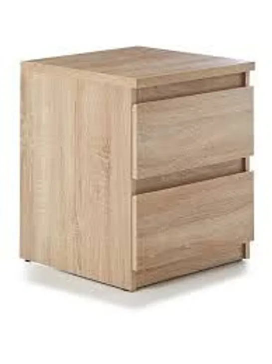 LISSON 2 DRAWER BEDSIDE TABLE RRP £59