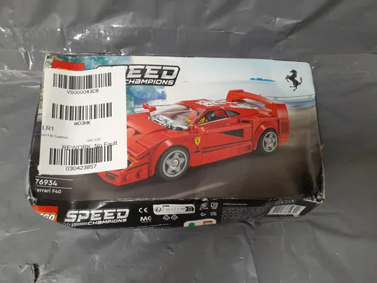 LEGO SPEED CHAMPIONS FERRARI F40 SUPERCAR TOY 76934