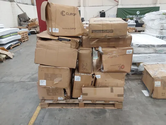 PALLET OF ASSORTED DINING CHAIRS AND FURNITURE PARTS 