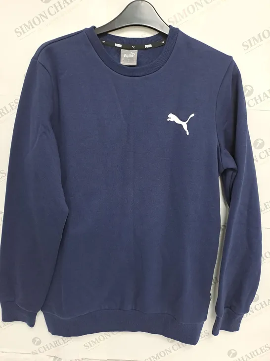 PUMA BLUE CREW NECK JUMPER - EU S