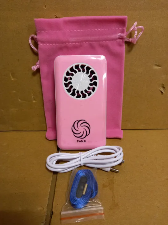 LOT OF APPROX 50 FAN U PORTABLE & RECHARGEABLE FAN - PINK