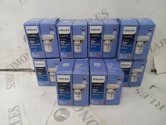 APPROXIMATELY 10 PHILIPS COREPRO LED SPOT BULBS