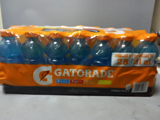 GATORADE APPROX 28 BOTTLE PACK TO INCLUDE - BLUE COOL , PUNCH AUX FRUITS , ORANGE ETC