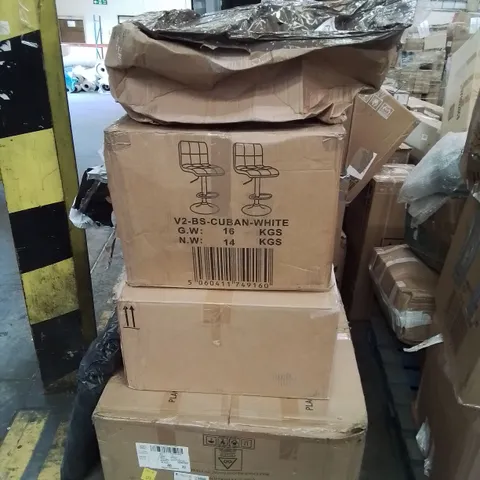 PALLET CONTAINING VARIOUS INCOMPLETE FURNITURE PARTS CHAIRS ETC.