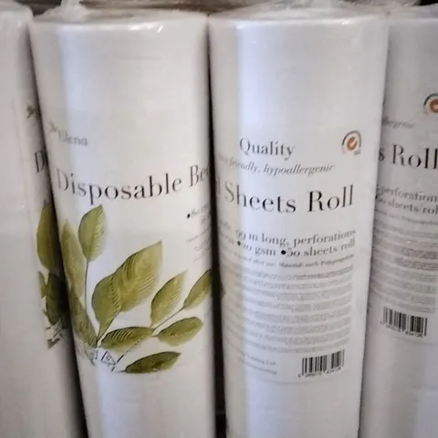 PALLET OF BRAND NEW ELENA DISPOSABLE BED SHEETS ROLLS