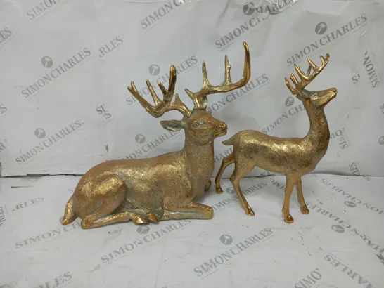 BOXED ALISON CORK SET OF 2 STAGS