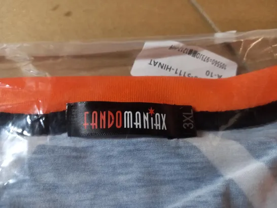 FANDOMANIAX TSHIRT - BLUE/ORANGE SIZE 3XL