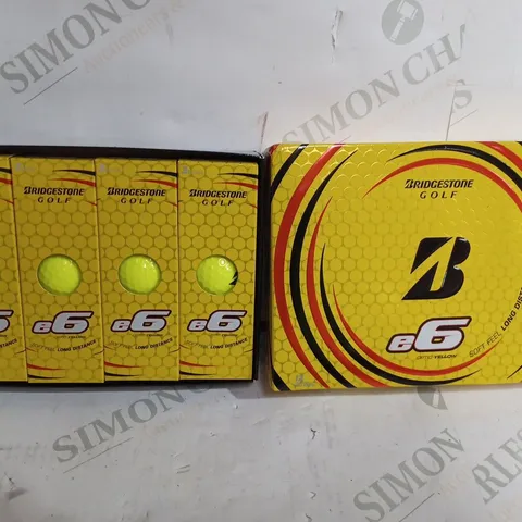 BRIDGESTONE E6 GOLF BALLS - YELLOW