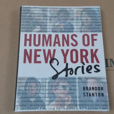 SEALED HUMANS OF NEW YORK STORIES - BRANDON STANTON