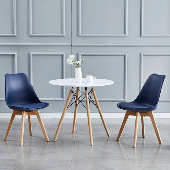 BOXED CROXLEY SIDE CHAIR IN NAVY - SET OF 2 (1 BOX)