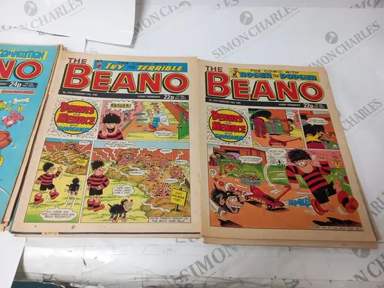 COLLECTION OF ASSORTED BEANO COMICS FROM 1989