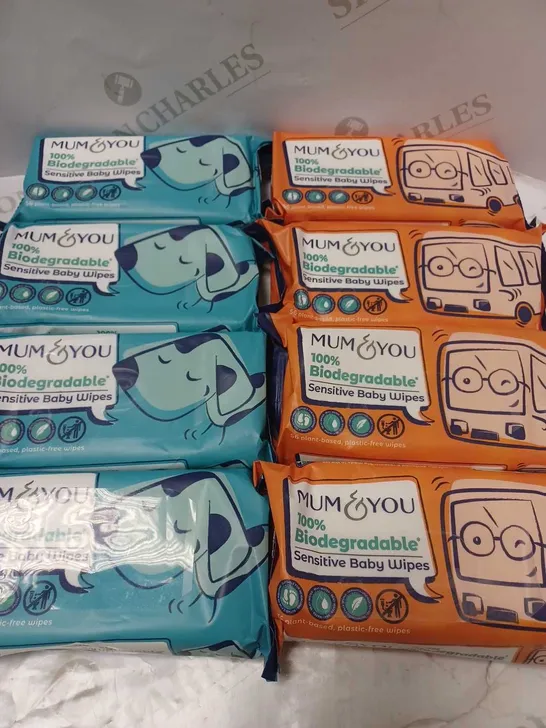 LOT OF APPROX 12 PACKS OF MUM&YOU BABY WIPES