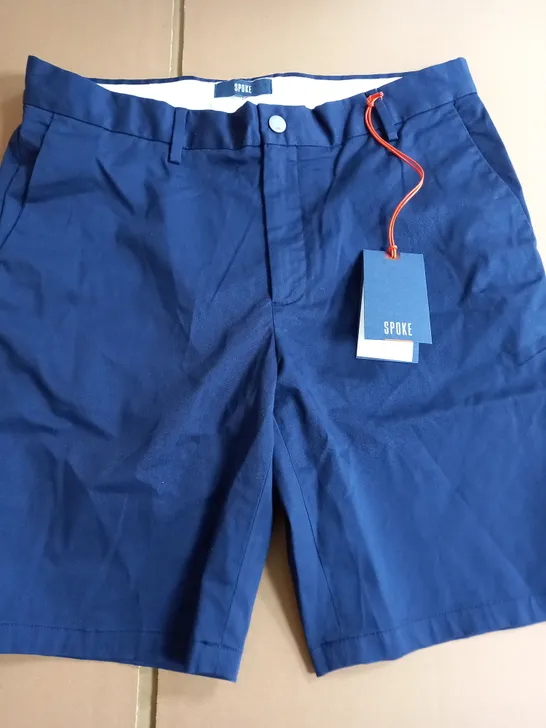 SPOKE NAVY SHORTS - W 33 LEG 9