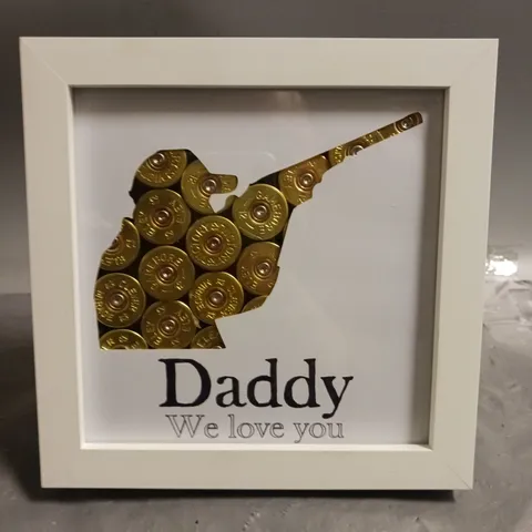 MUDDY FOOTPRINTS DADDY AMMUNITION WALL ART