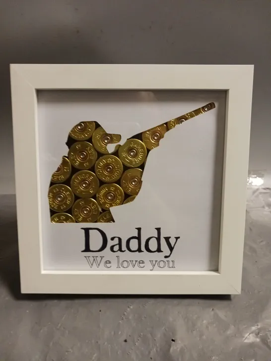 MUDDY FOOTPRINTS DADDY AMMUNITION WALL ART