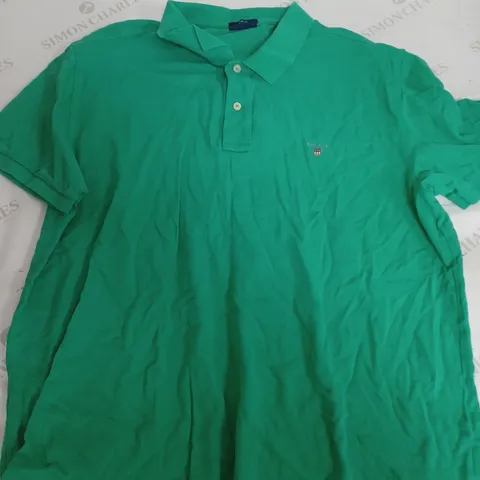 GANT REGULAR POLO SHIRT IN GREEN - 3XL