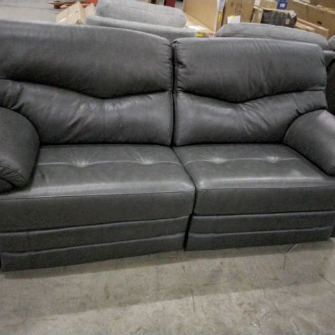 QUALITY G PLAN STRATFORD 3 SEATER ELECTRIC RECLINING SOFA IN REGENT CHARCOAL LEATHER 