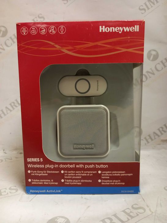 HONEYWELL SERIES 5 WIRELESS PLUG-IN DOORBELL WITH PUSH BUTTON DC515NBS