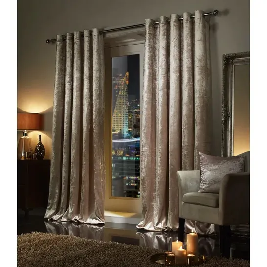 SEAY EYELET ROOM DARKENING THERMAL CURTAINS IN BEIGE