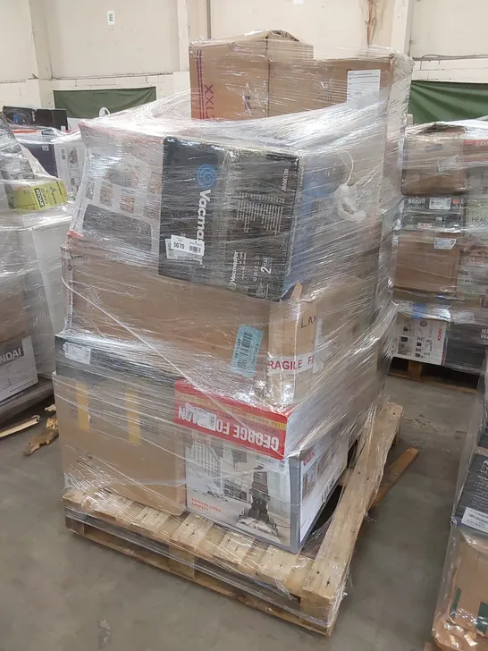 PALLET OF APPROXIMATELY 19 UNPROCESSED RAW RETURN HOUSEHOLD AND ELECTRICAL GOODS TO INCLUDE;