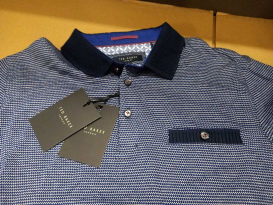 TED BAKER BLUE POLO SHIRT  - 4