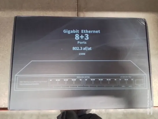 A BOXED GIGABIT ETHERNET PORT 8+3 PORTS