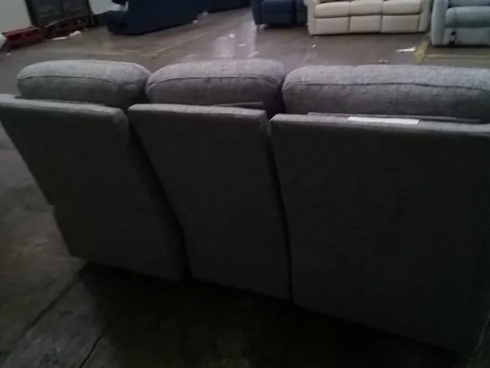 DESIGNER G PLAN MADE GREENWICH REED PEWTER ELECTRIC RECLINING 3 SEATER SOFA