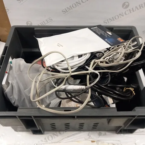 LARGE QUANTITY OF ASSORTED ELECTRICAL LEADS AND CHARGERS